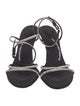 Alexander Wang Suede Crystal Embellishments Sandals