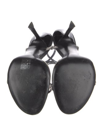 Alexander Wang Suede Crystal Embellishments Sandals