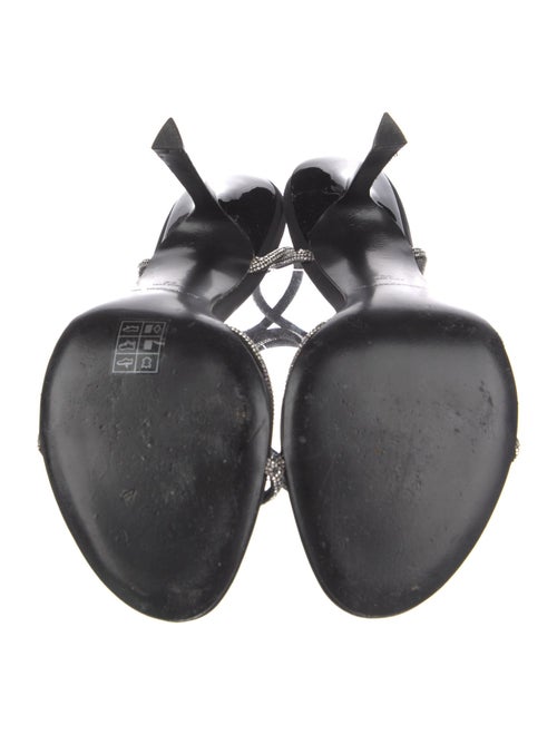 Alexander Wang Suede Crystal Embellishments Sandals