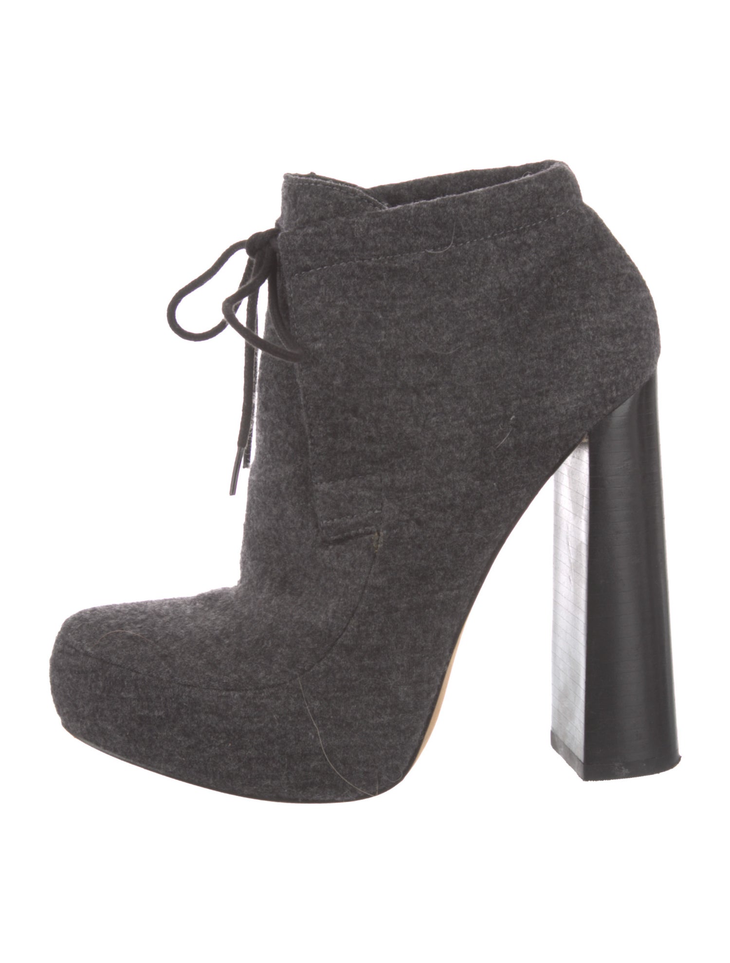 Alexander Wang Wool Lace-Up Boots