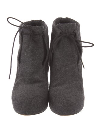 Alexander Wang Wool Lace-Up Boots