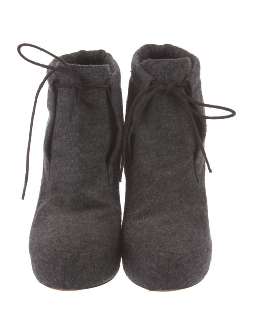 Alexander Wang Wool Lace-Up Boots