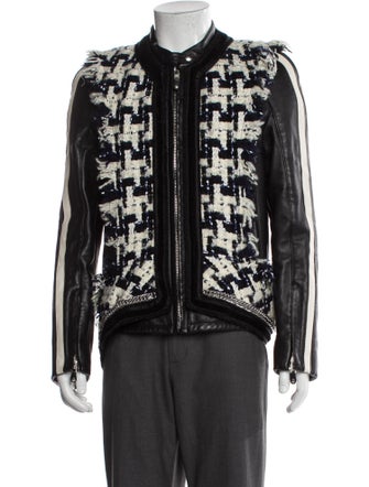 Alexander Wang Tweed Pattern Denim Jacket