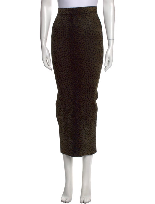 Alexander Wang Animal Print Midi Length Skirt