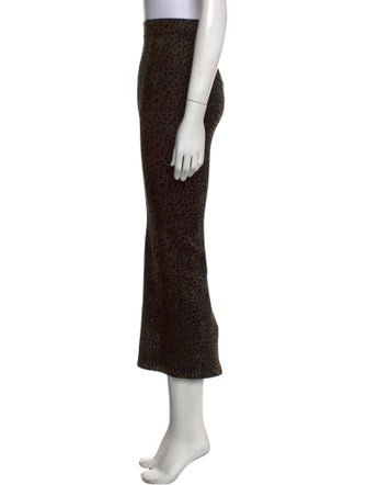 Alexander Wang Animal Print Midi Length Skirt