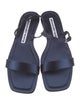 Alexander Wang Signature Logo Satin Slingback Sandals