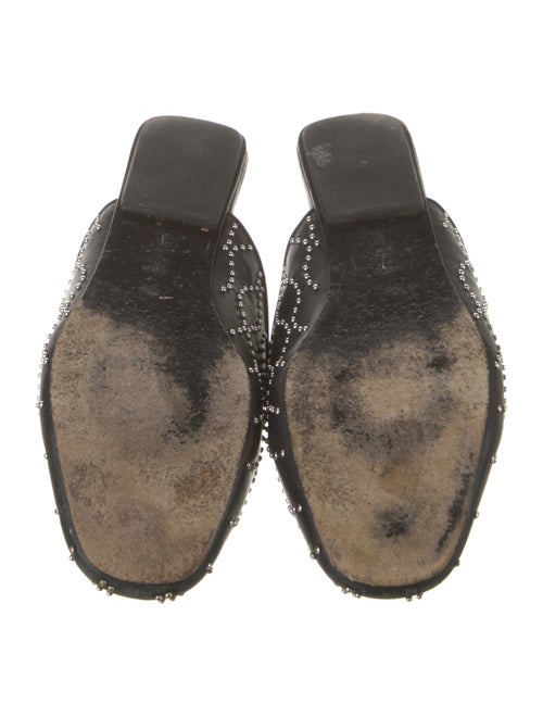 Alexander Wang Leather Studded Accents Mules