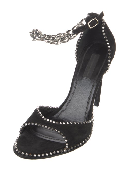 Alexander Wang Suede Chain-Link Accents Sandals