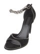 Alexander Wang Suede Chain-Link Accents Sandals