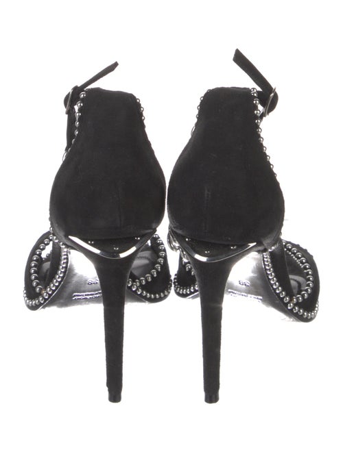 Alexander Wang Suede Chain-Link Accents Sandals