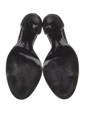 Alexander Wang Suede Chain-Link Accents Sandals