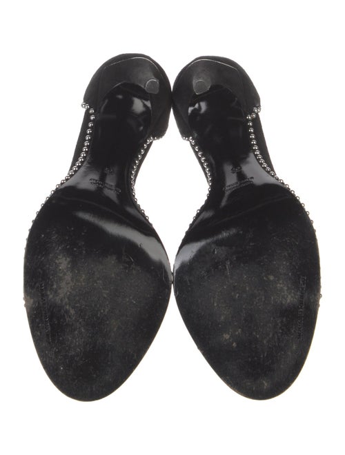 Alexander Wang Suede Chain-Link Accents Sandals