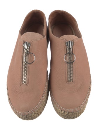 Alexander Wang Leather Whipstitch Trim Espadrilles