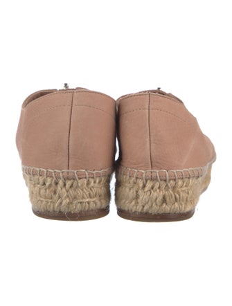 Alexander Wang Leather Whipstitch Trim Espadrilles