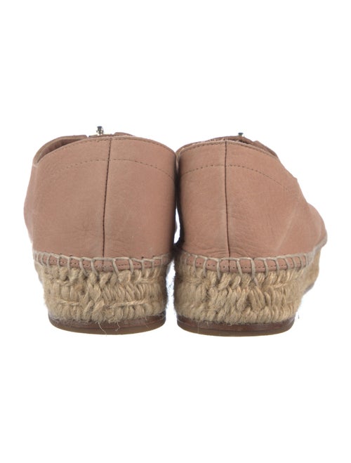 Alexander Wang Leather Whipstitch Trim Espadrilles