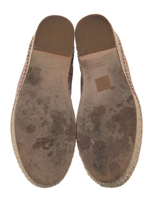 Alexander Wang Leather Whipstitch Trim Espadrilles