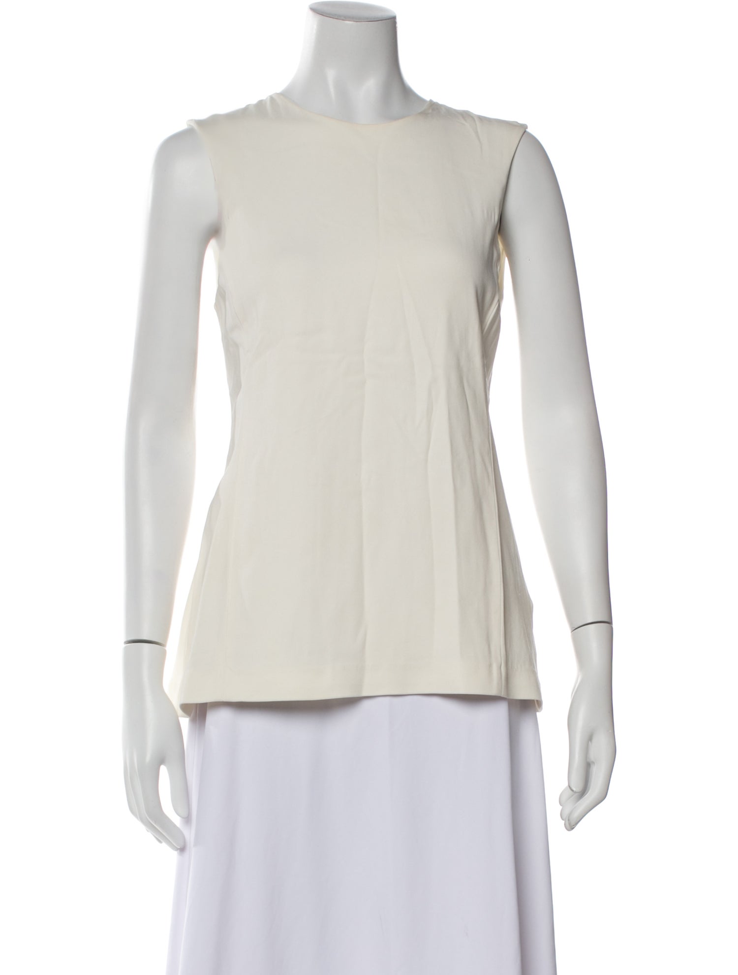 Alexander Wang Bateau Neckline Sleeveless Top