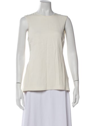 Alexander Wang Bateau Neckline Sleeveless Top