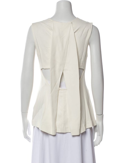 Alexander Wang Bateau Neckline Sleeveless Top