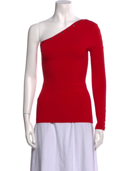 Alexander Wang One-Shoulder Long Sleeve Top