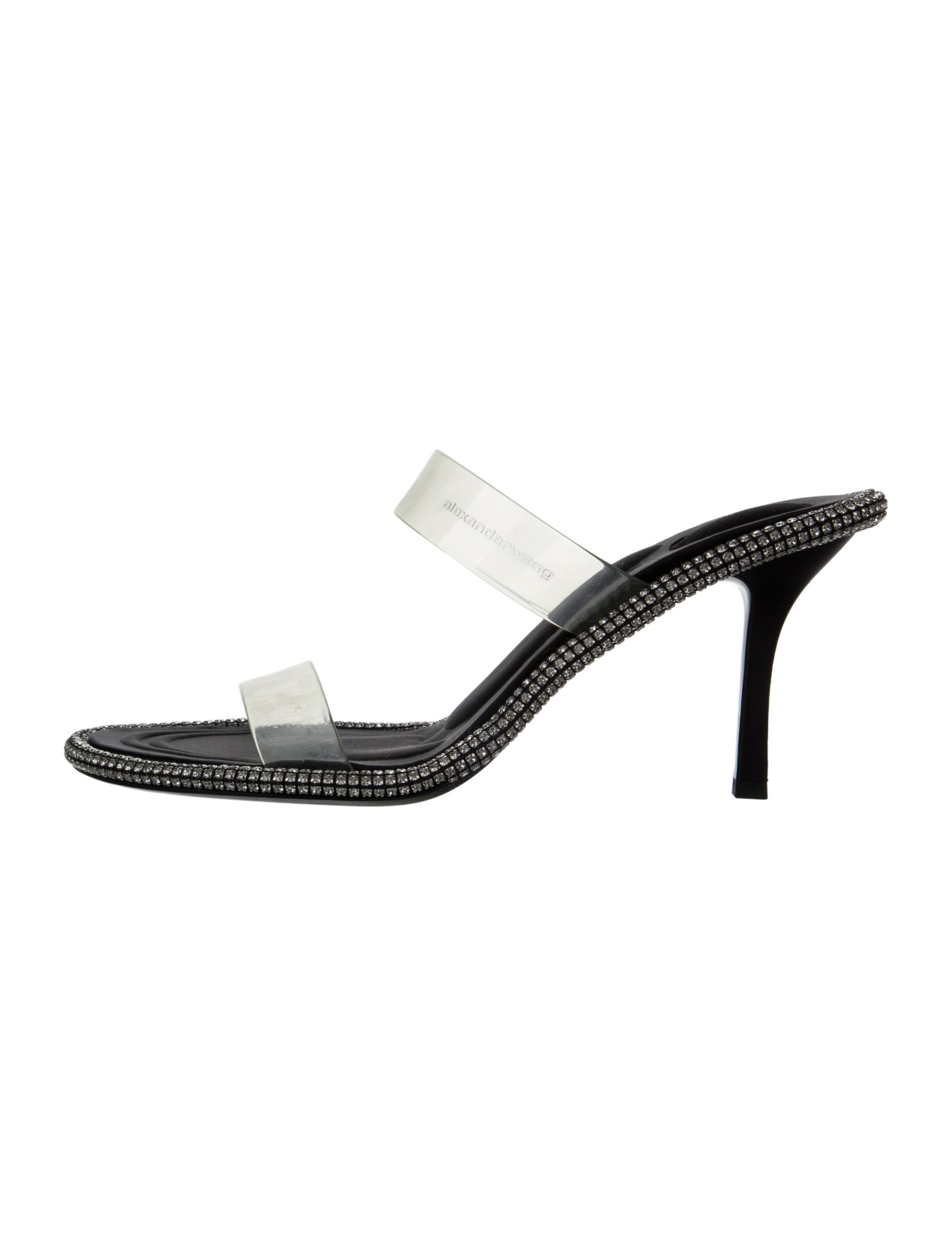 Alexander Wang PVC Crystal Embellishments Slides