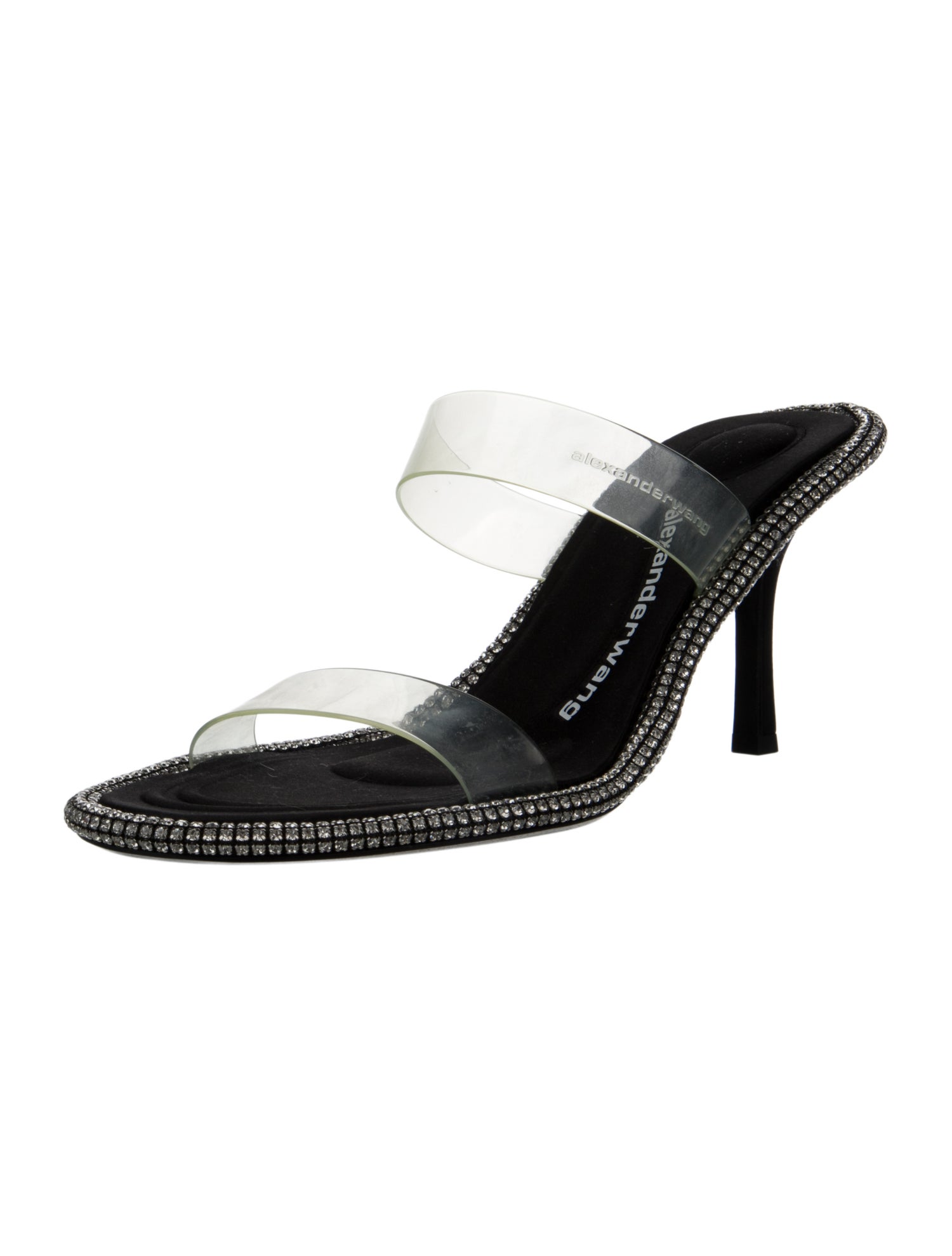 Alexander Wang PVC Crystal Embellishments Slides