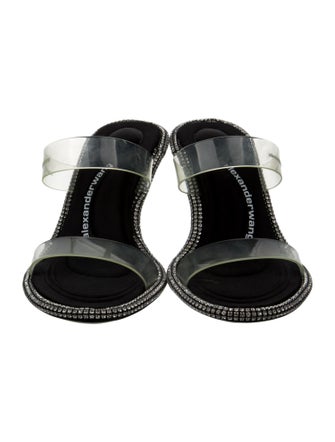 Alexander Wang PVC Crystal Embellishments Slides