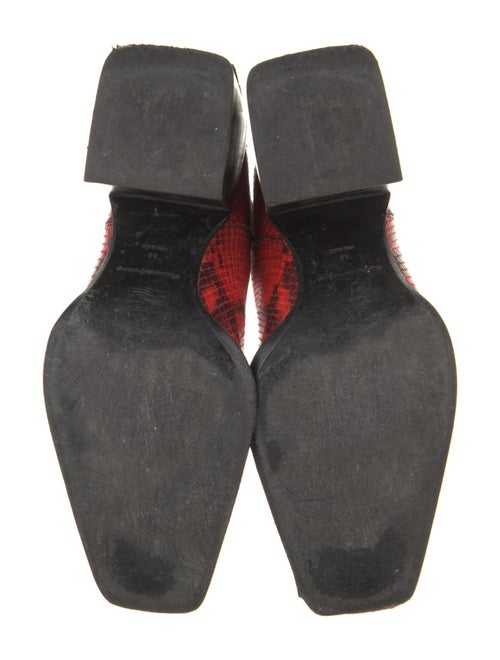 Alexander Wang Leather Animal Print Boots