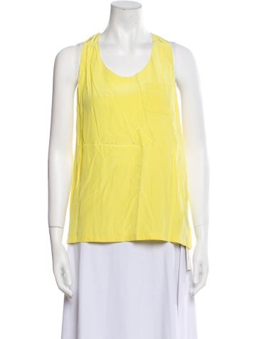 Alexander Wang Tops Silk Scoop Neck Top M