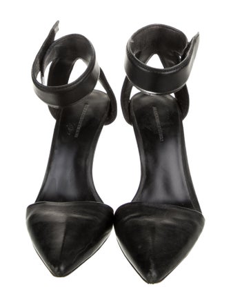 Alexander Wang Leather Cutout Accent D'Orsay Pumps