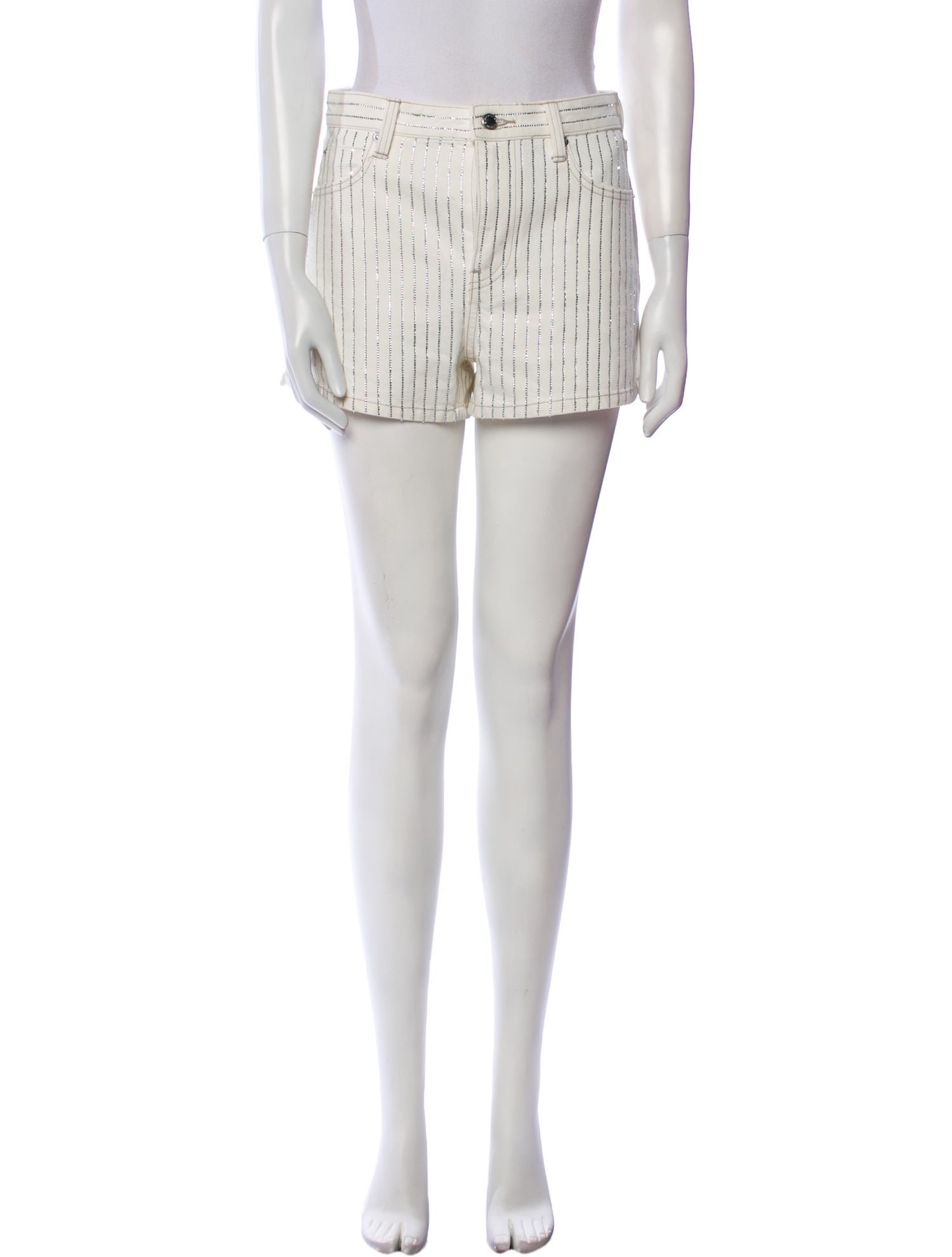 Alexander Wang Striped Mini Shorts
