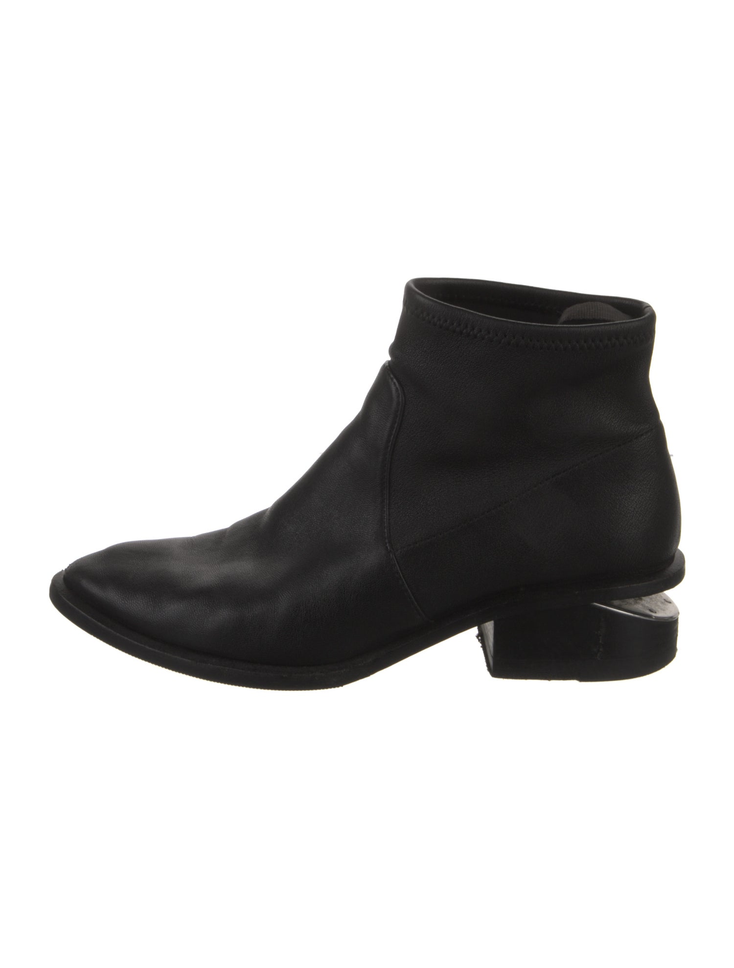 Alexander Wang Leather Whipstitch Trim Boots
