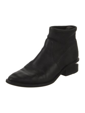Alexander Wang Leather Whipstitch Trim Boots