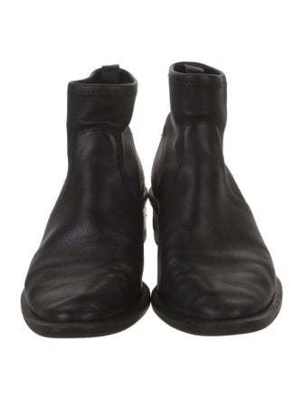 Alexander Wang Leather Whipstitch Trim Boots