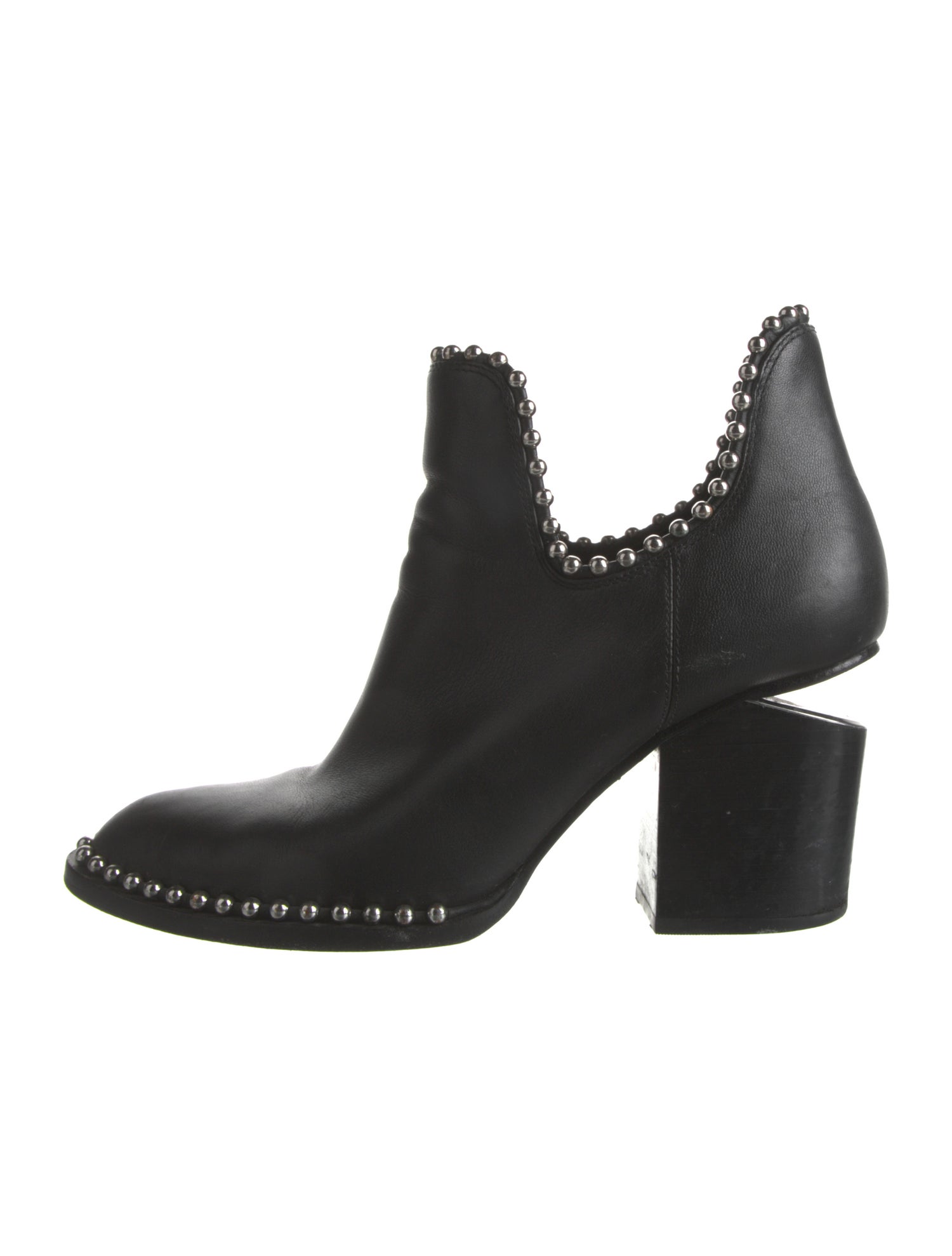 Alexander Wang Leather Studded Accents Boots