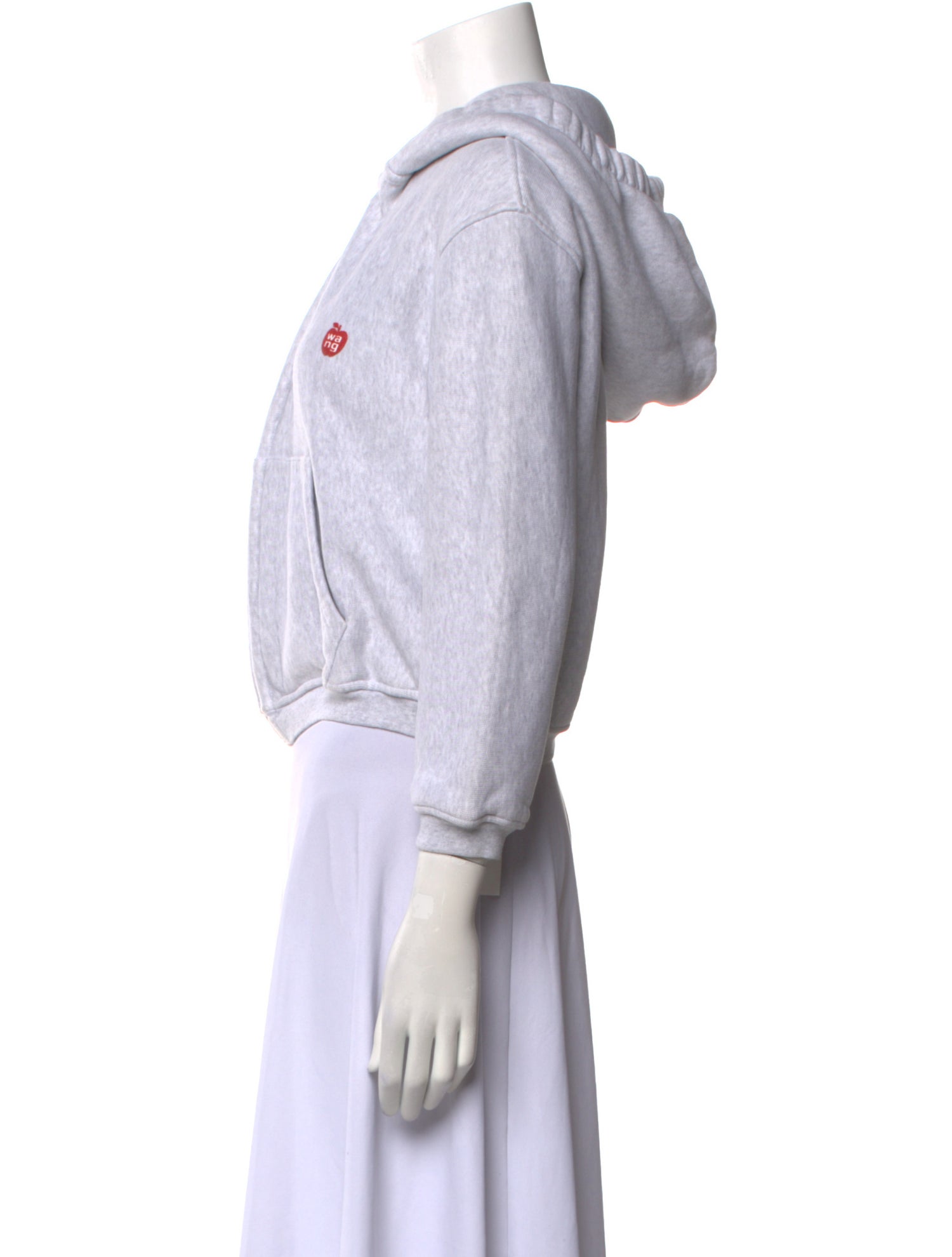 Alexander Wang Crew Neck Three-Quarter Sleeve Sweatshirt