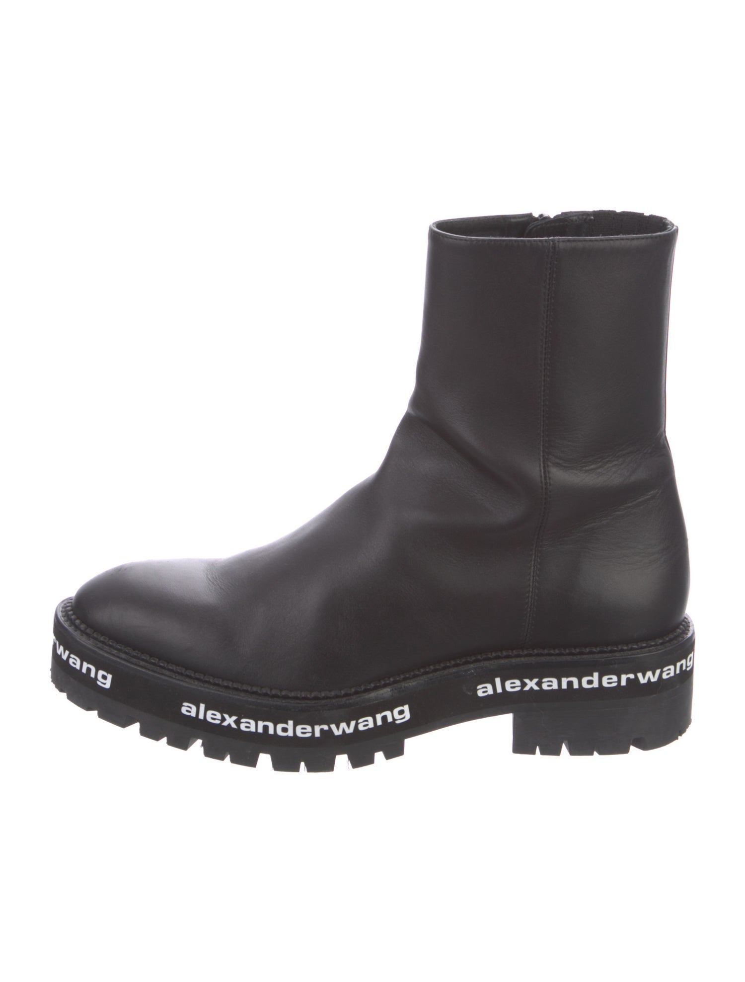 Alexander Wang Leather Combat Boots