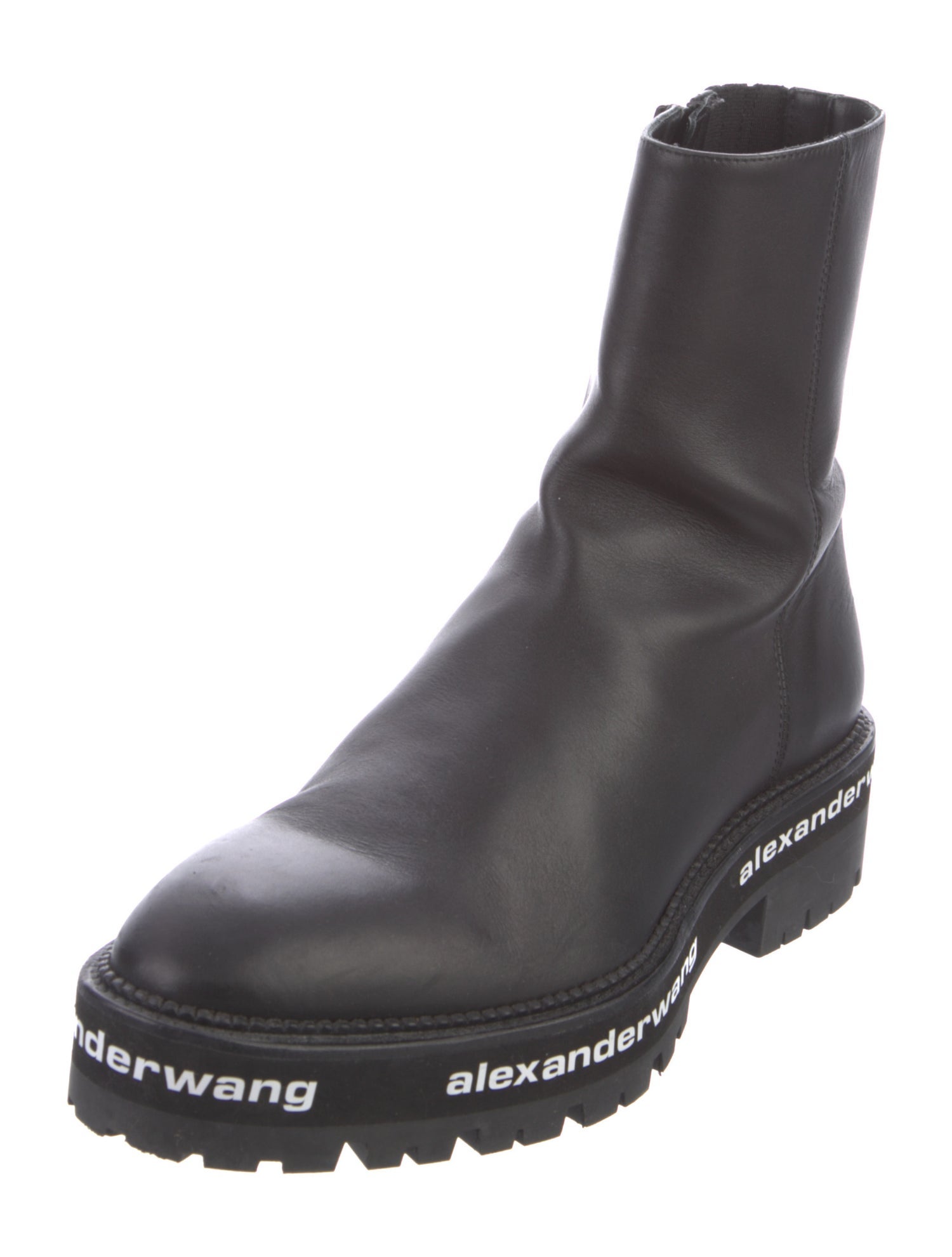 Alexander Wang Leather Combat Boots