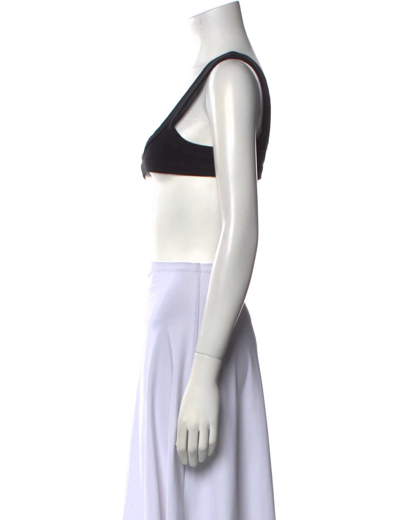 Alexander Wang Square Neckline Sleeveless Crop Top