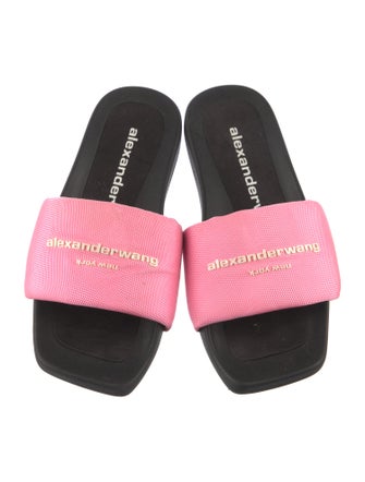 Alexander Wang Canvas Printed Slides