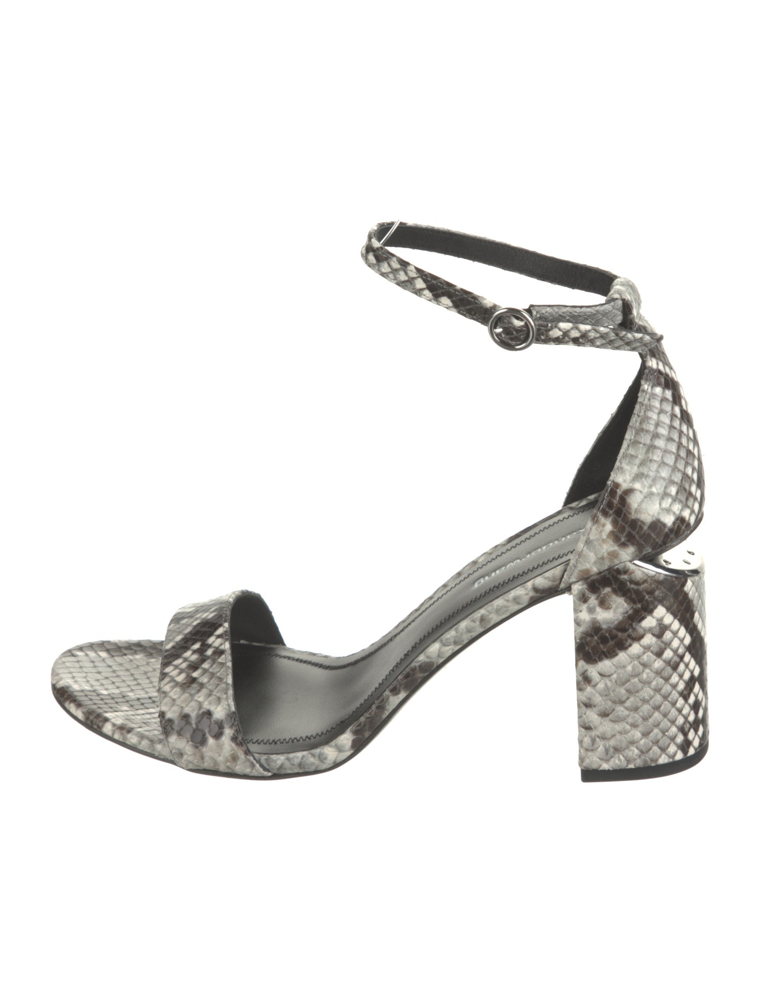 Alexander Wang Leather Animal Print Sandals