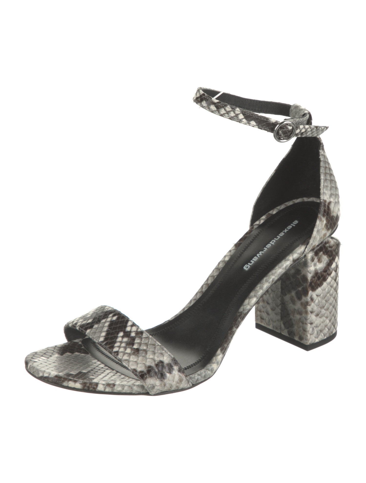 Alexander Wang Leather Animal Print Sandals