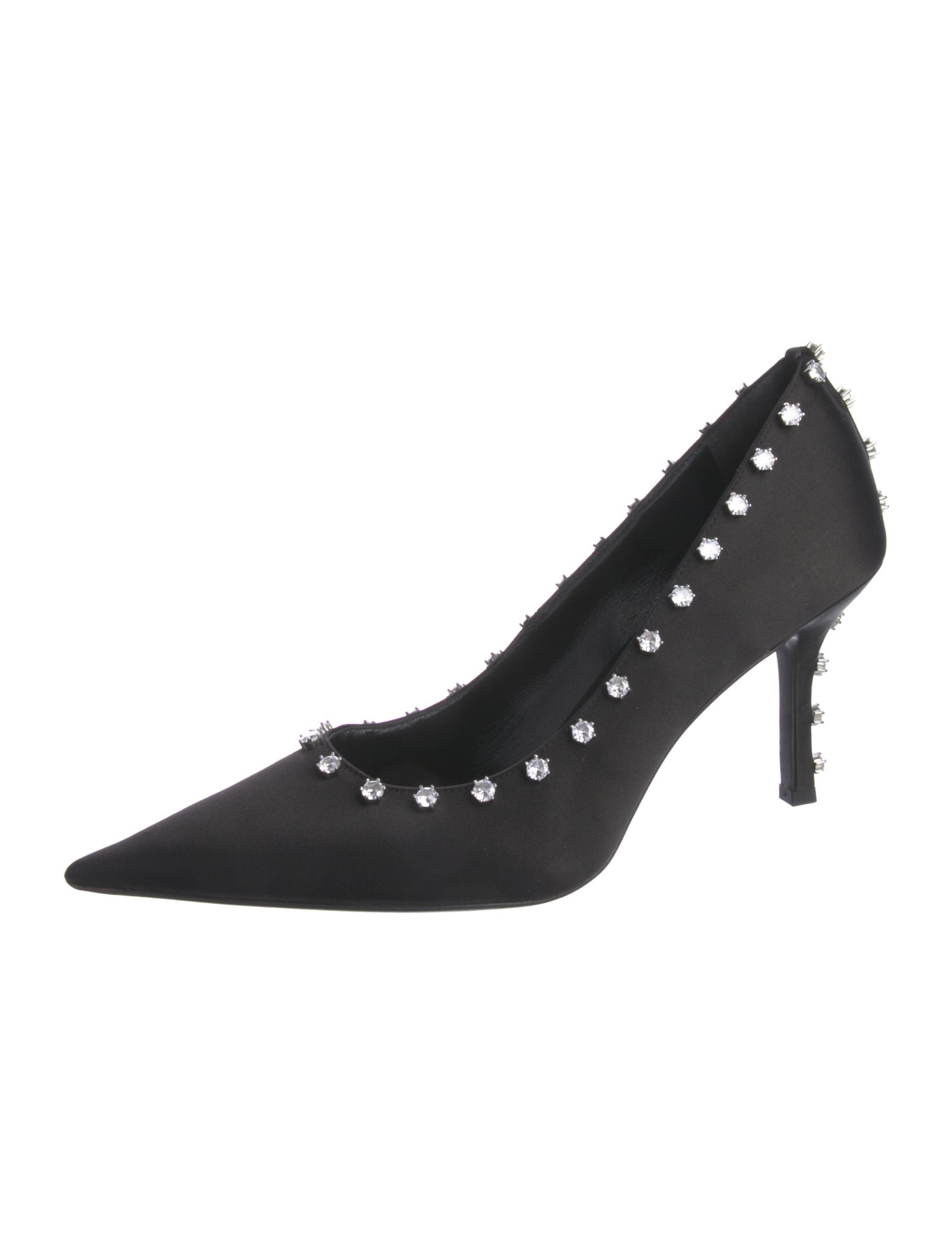 Alexander Wang Satin Crystal Embellishments Pumps