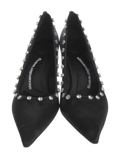 Alexander Wang Satin Crystal Embellishments Pumps