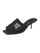 Alexander Wang Velvet Crystal Embellishments Slides