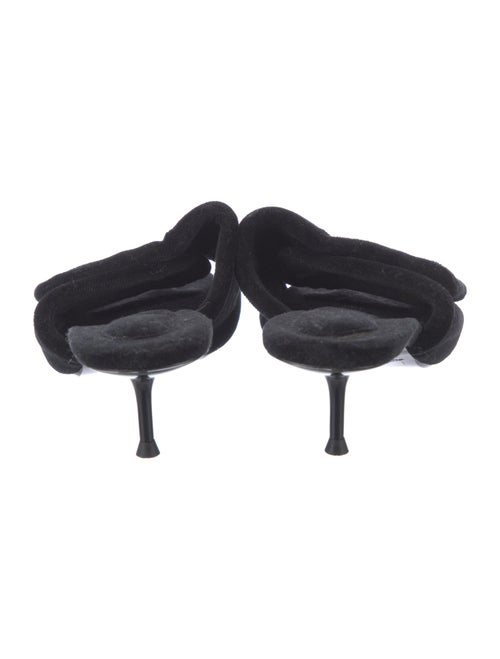 Alexander Wang Velvet Crystal Embellishments Slides