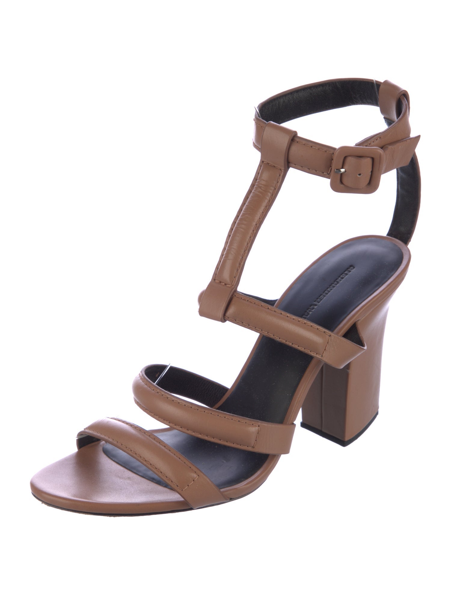Alexander Wang Leather T-Strap Sandals