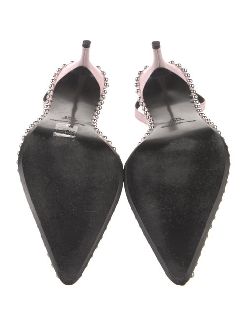Alexander Wang Leather Studded Accents Mules