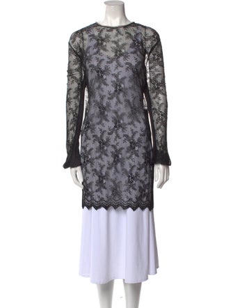 Alexander Wang Lace Pattern Crew Neck Tunic