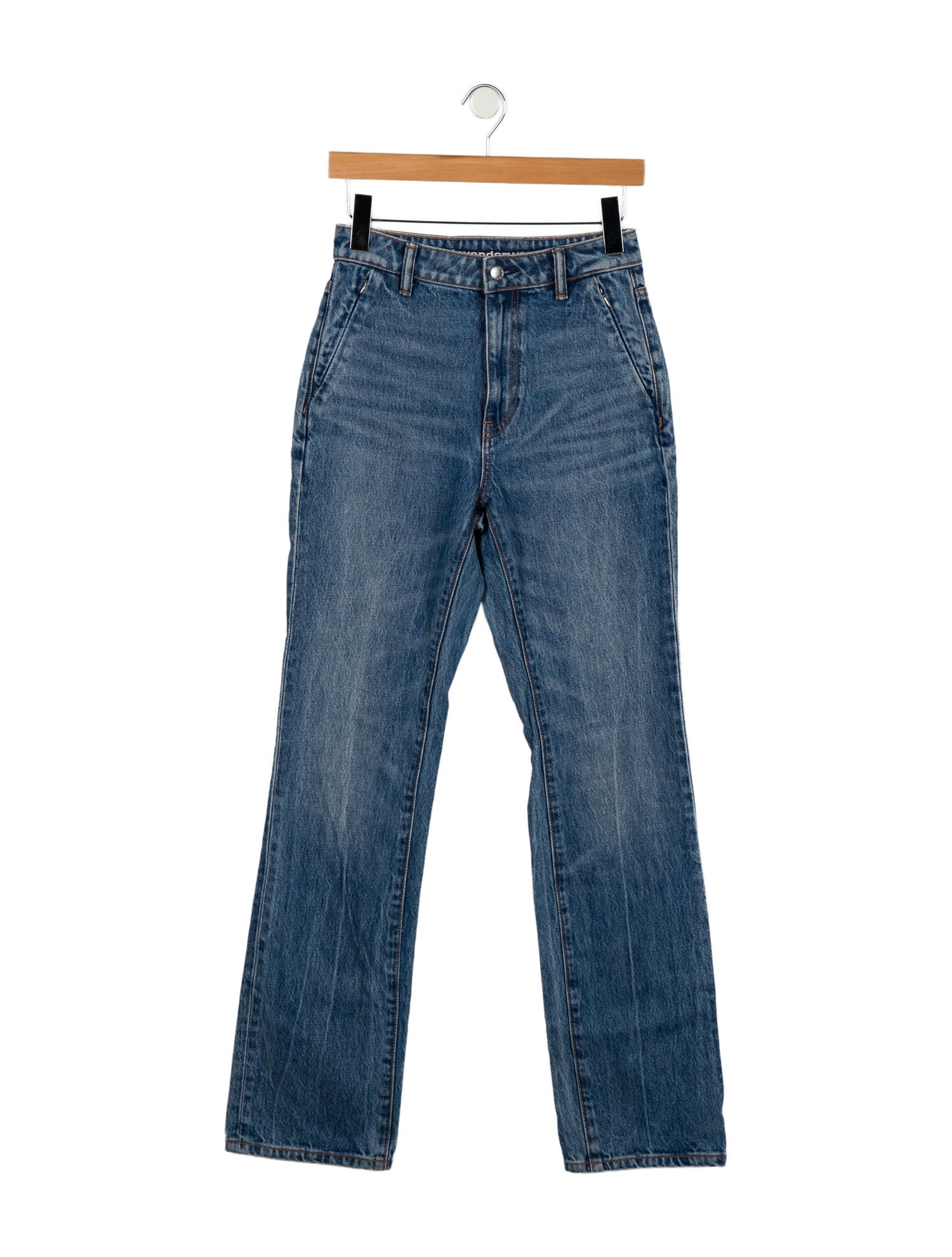 Alexander Wang High-Rise Straight Leg Jeans